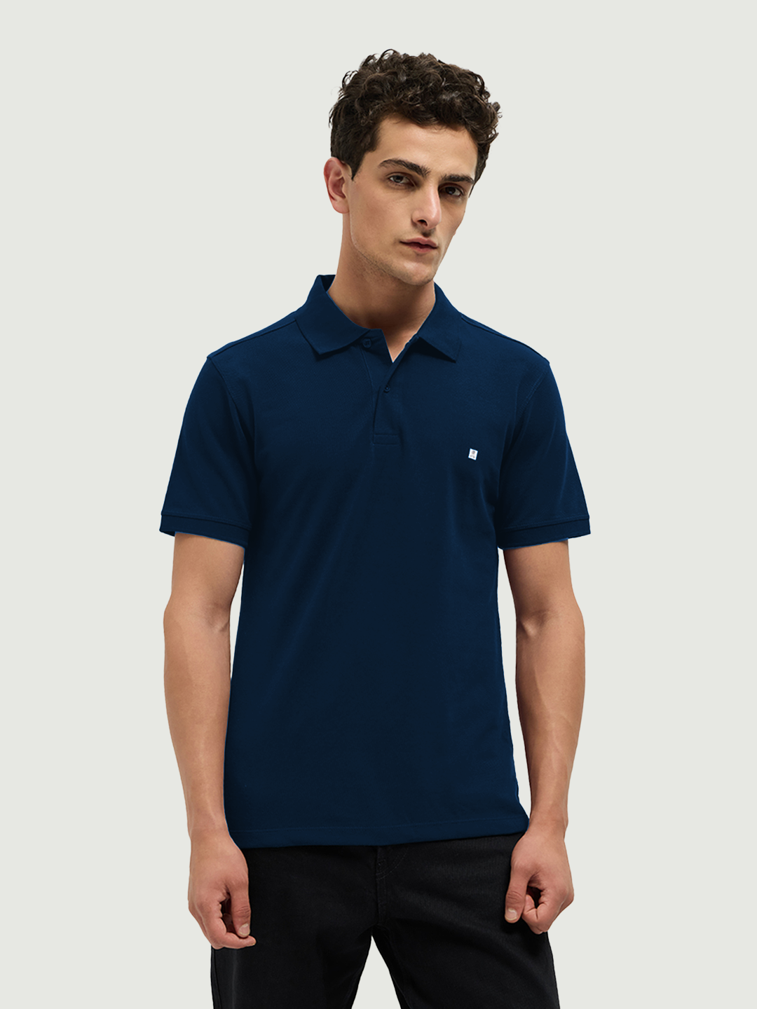 navy polo shirts