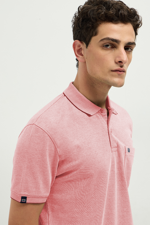 OTTO Essentials Ferro Polo T-Shirt for Men | Dual Tone Premium Blossom Polo Tee