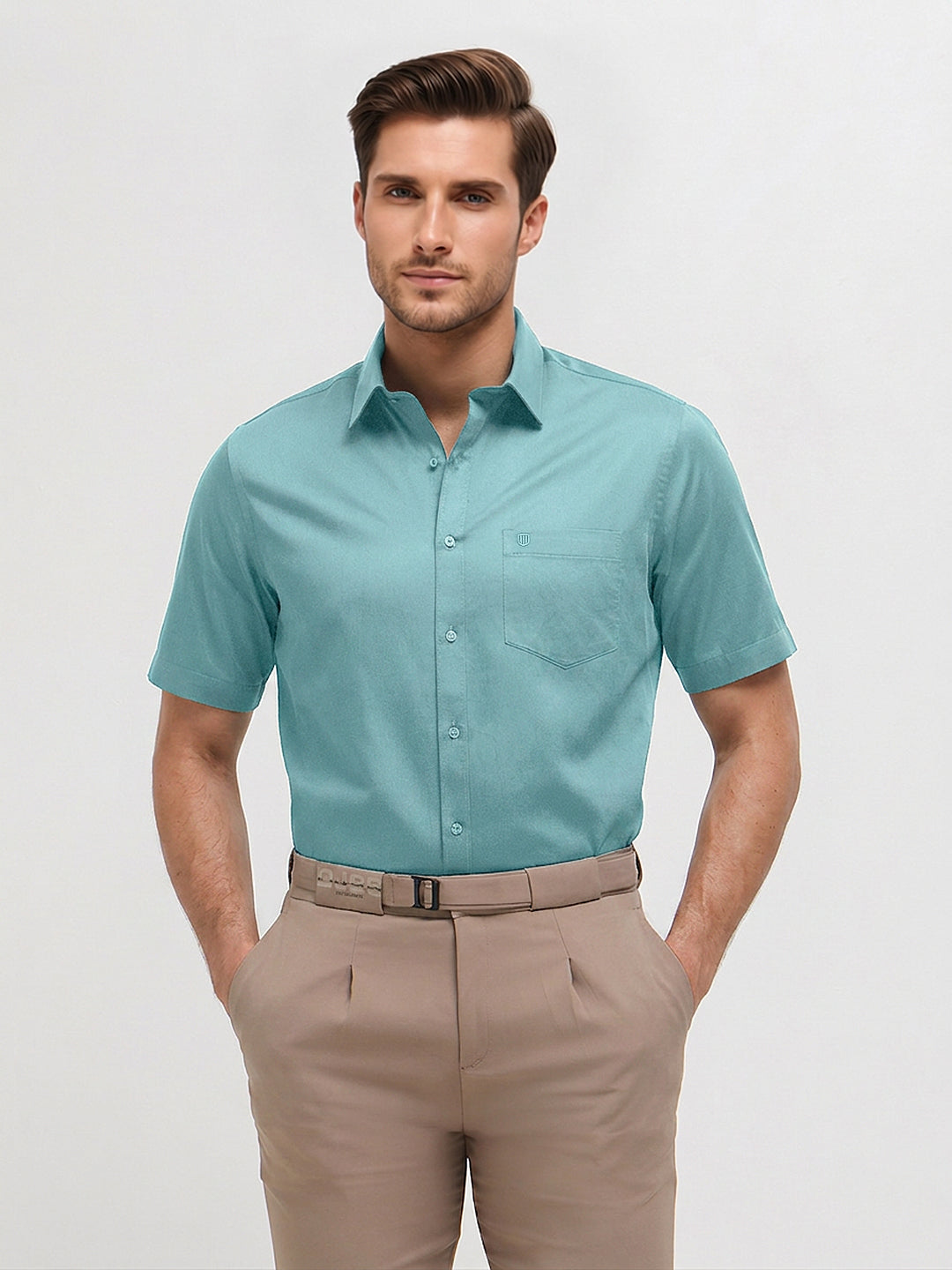 ocean blue color shirt