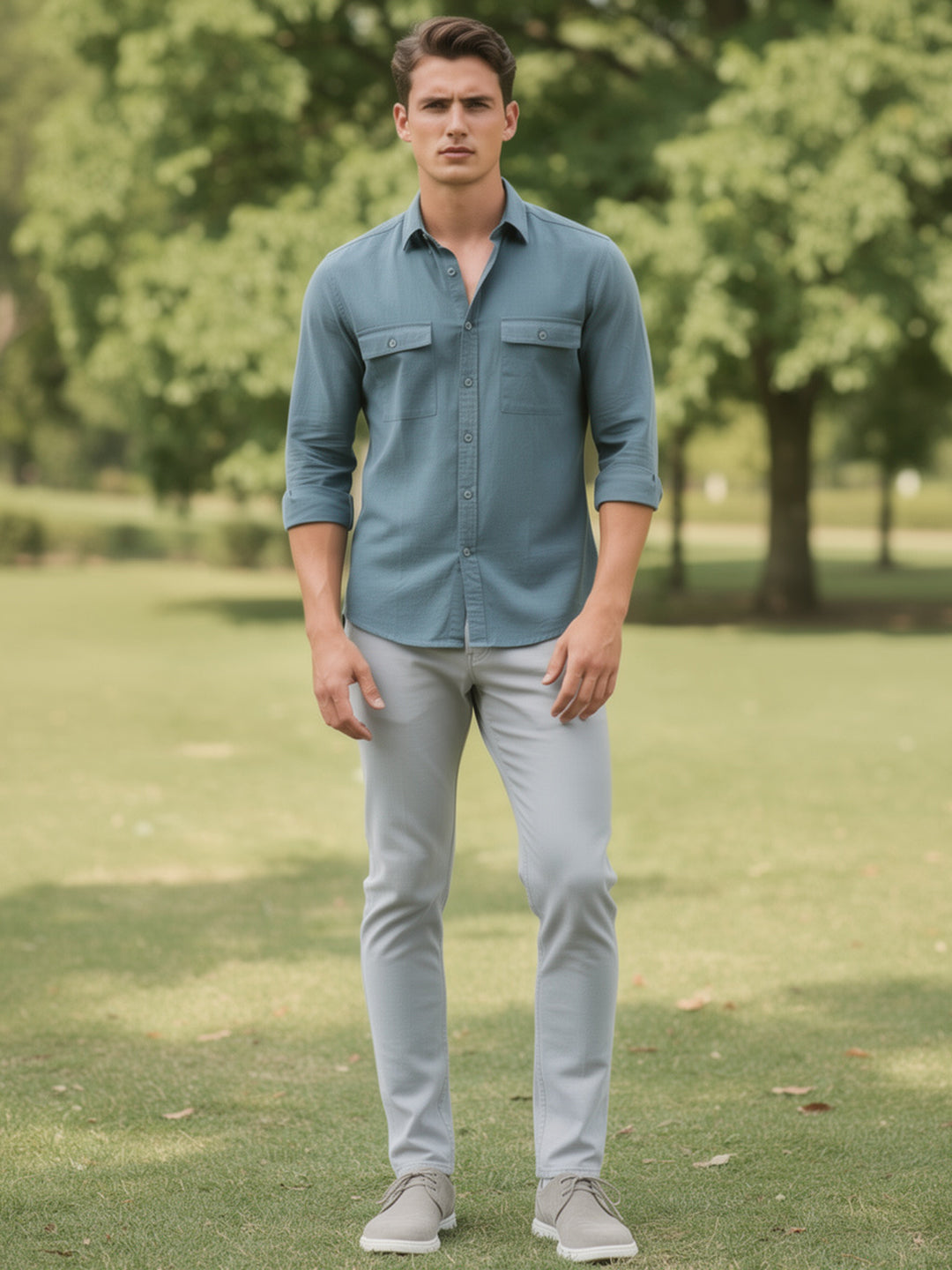 ocean green shirt