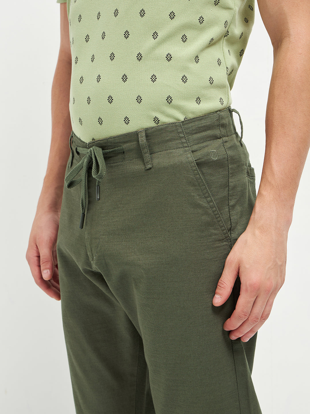 olive green casual pants