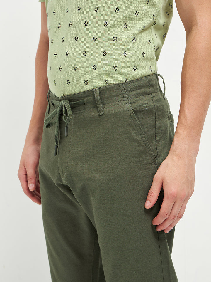 olive green casual pants