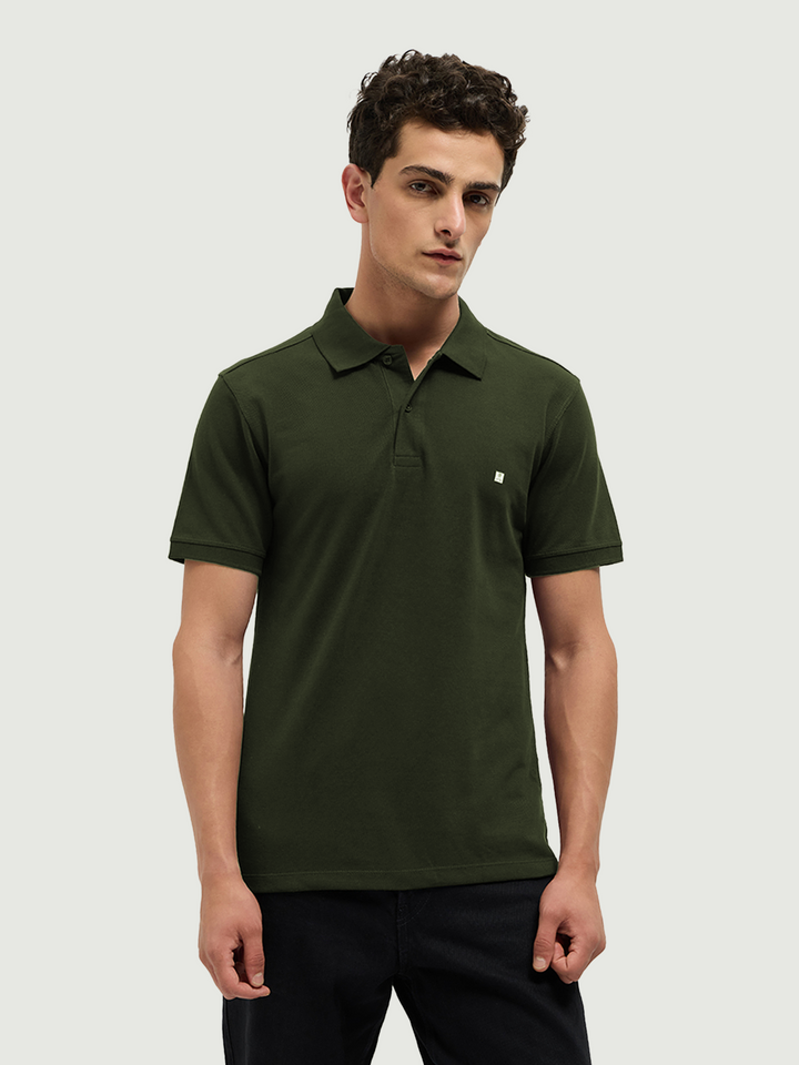 olive green tshirt men