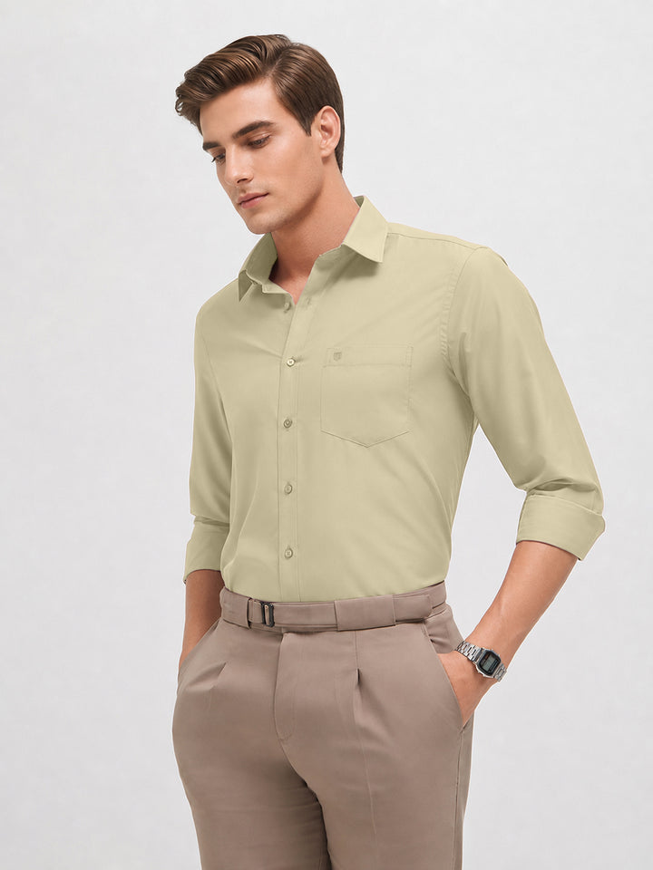 olive solid shirt
