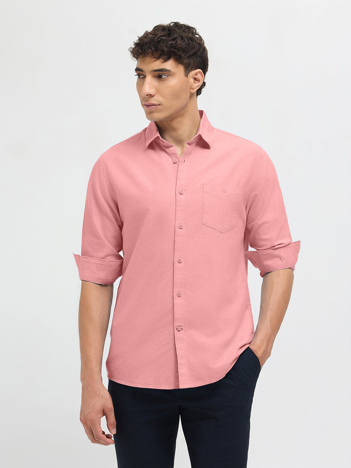 orange casual shirt