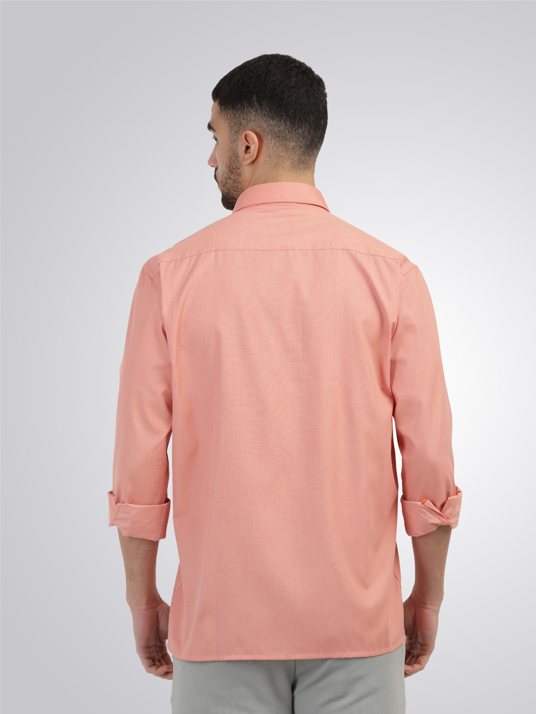 peach shirt mens