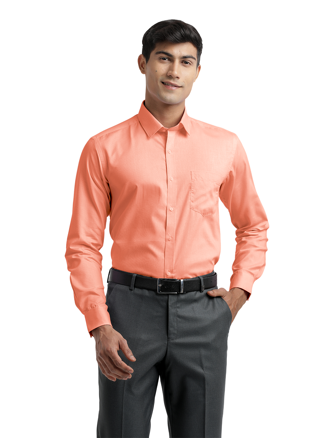 peach shirt mens