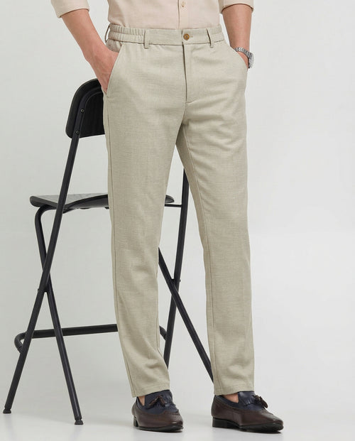 Pista Stone Solid Casual Traveler Trousers