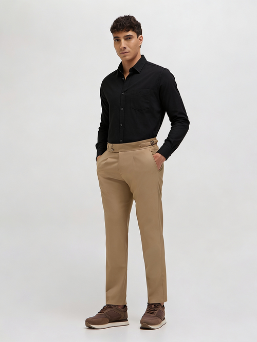 Black Solid Casual Shirt