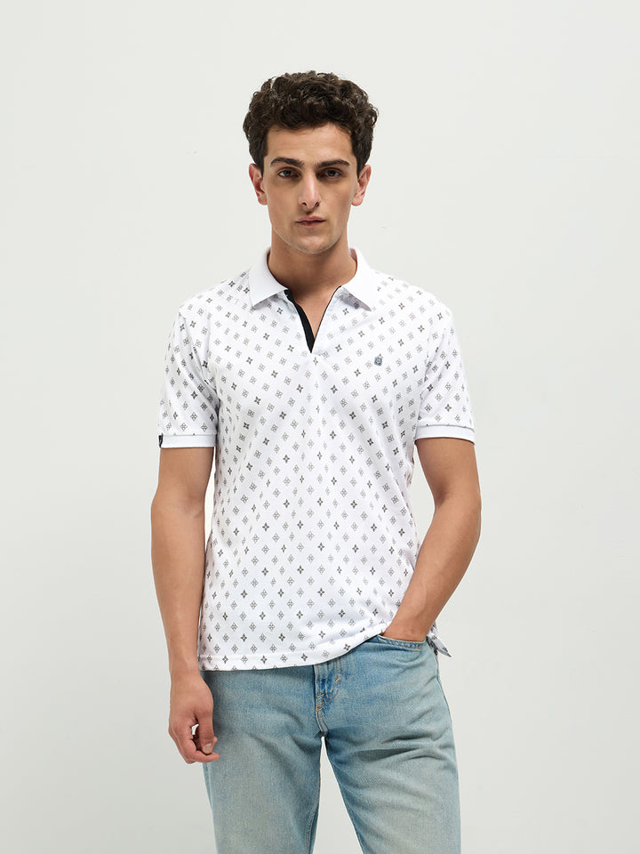 plain white polo t shirt