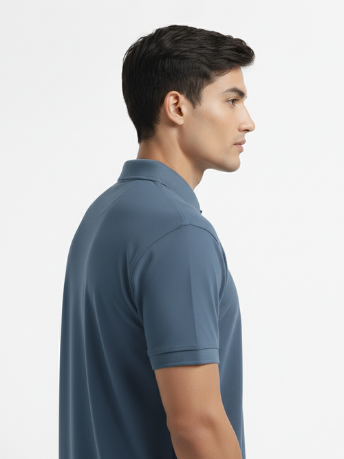 Steel Blue Polo T shirt