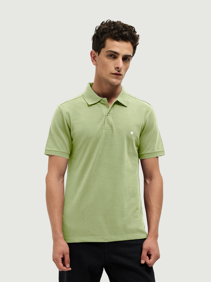 polo t shirt green