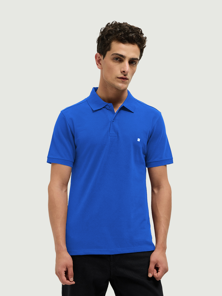 polo t shirt royal blue