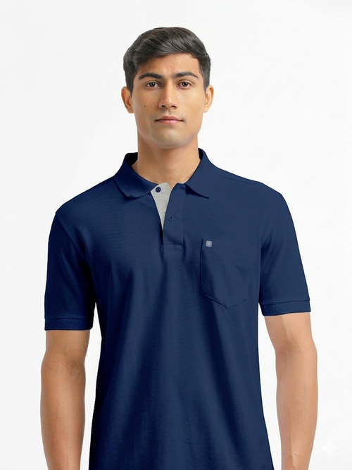 Navy Polo T Shirt