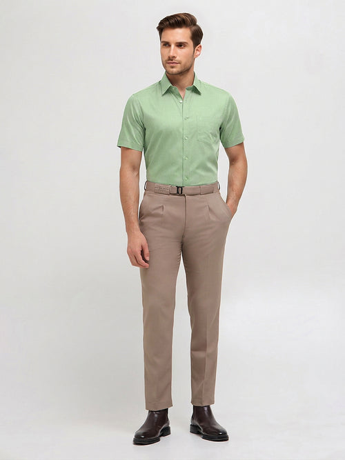 Aloe Green Solid Formal Shirt