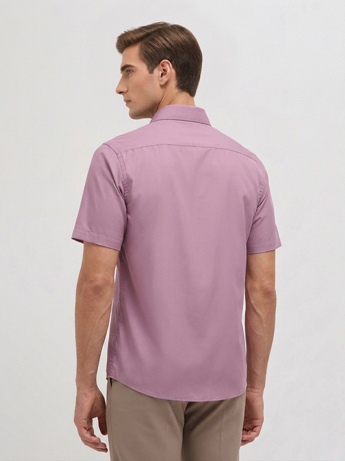 Mavue Pink Solid Formal Shirt