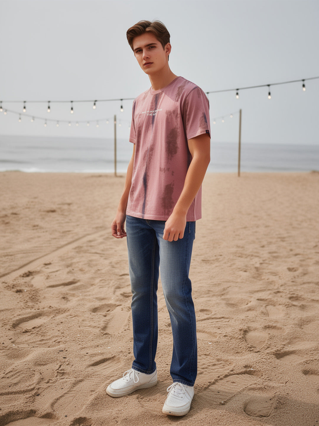 printed crew neck t shirt