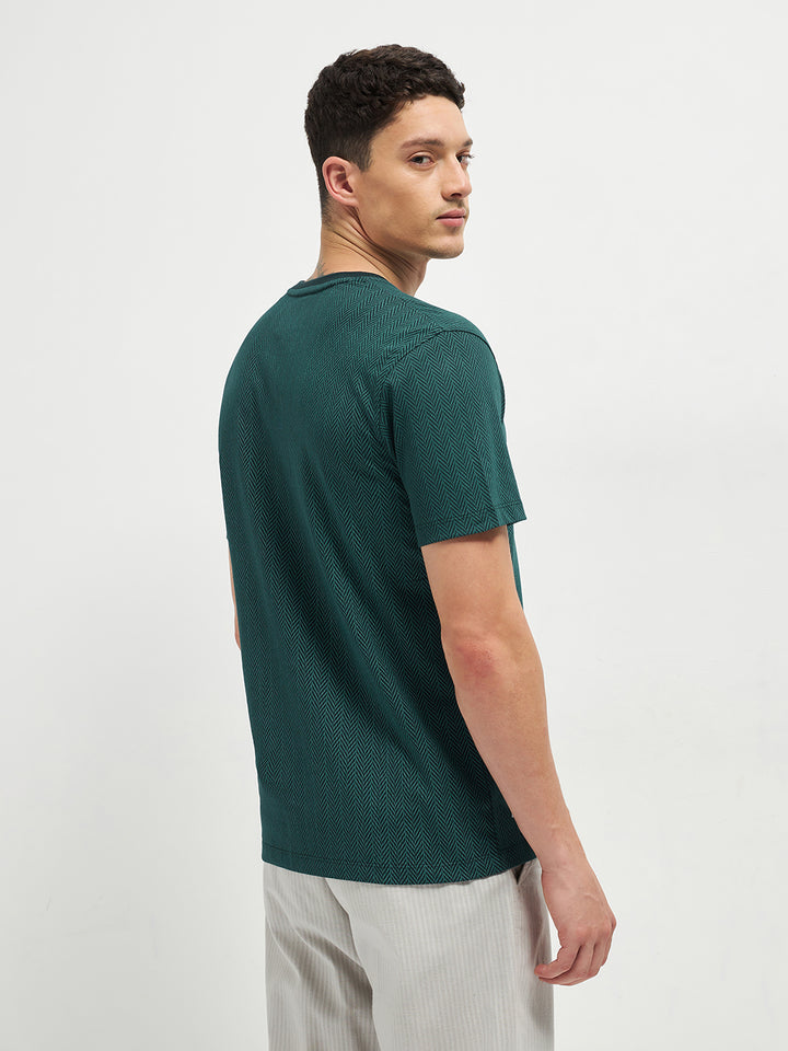 printed crew neck t shirt