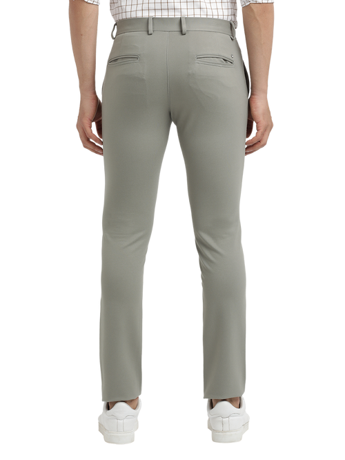 Pista Lycra Cotton Stretchable Solid Trousers
