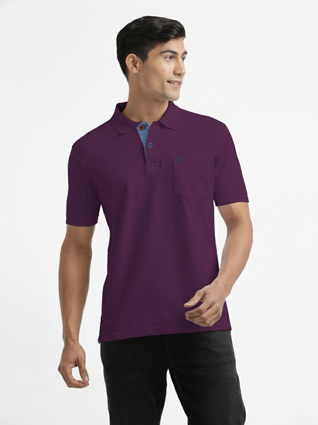 purple polo t shirt