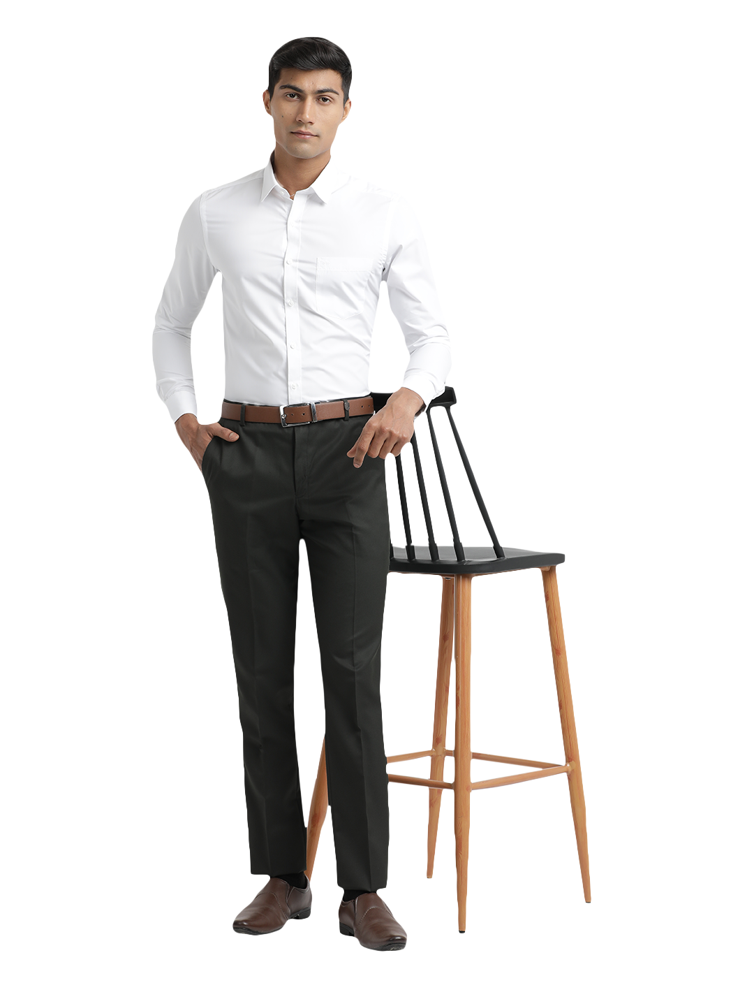 regular fit trousers