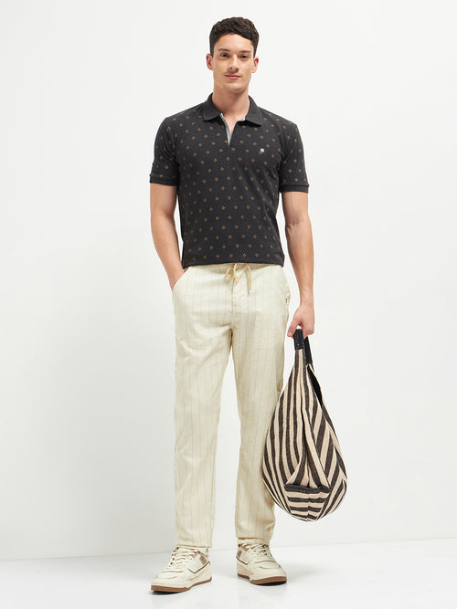 Cream Casual Traveler Trousers