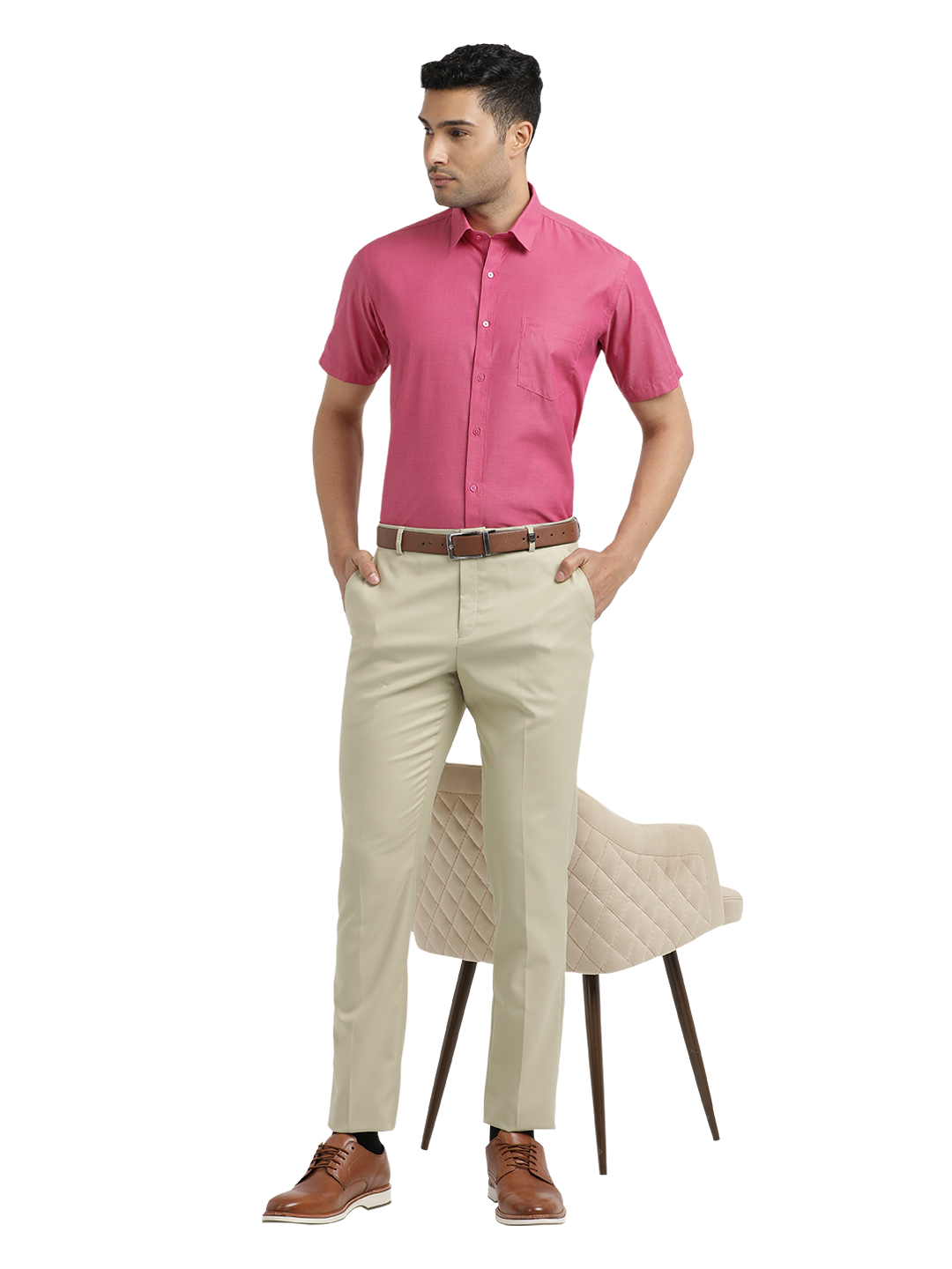 regular fit trousers