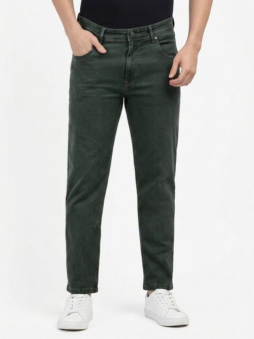 Military Green Denim Trousers
