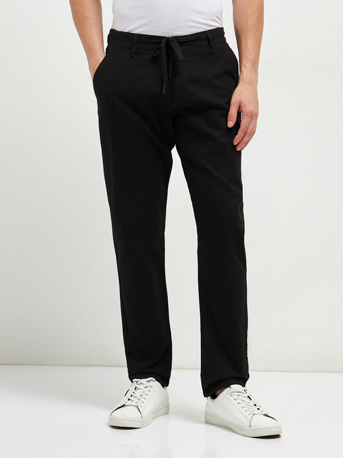 Black Casual Traveler Trouser
