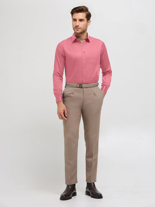 Deep Rose Solid Formal Shirt