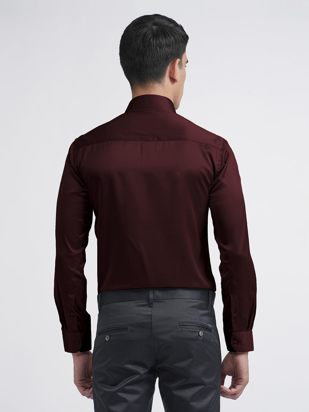 satin formal shirt