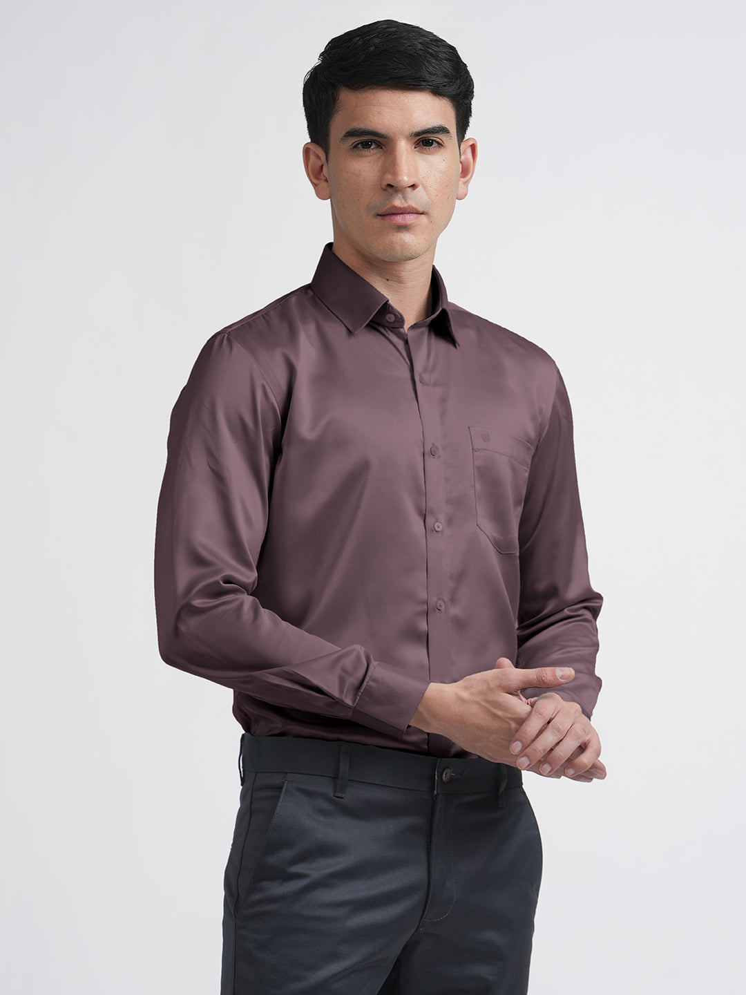 satin shirt mens