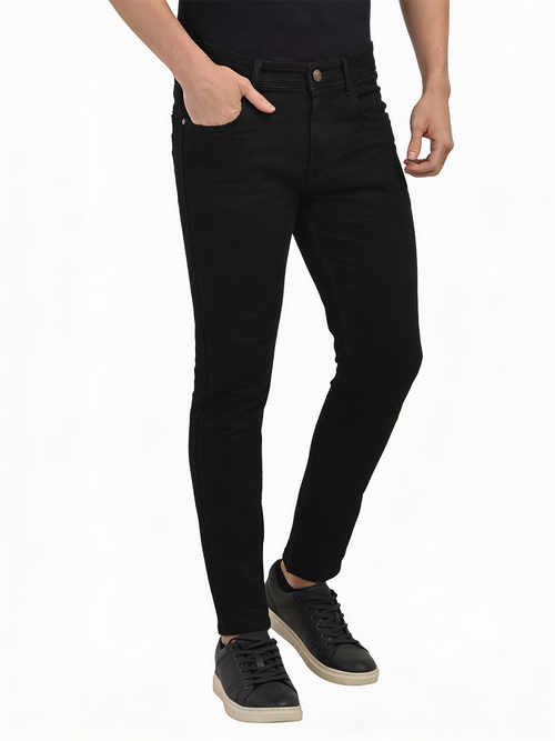 Midnight Black Denim Trousers
