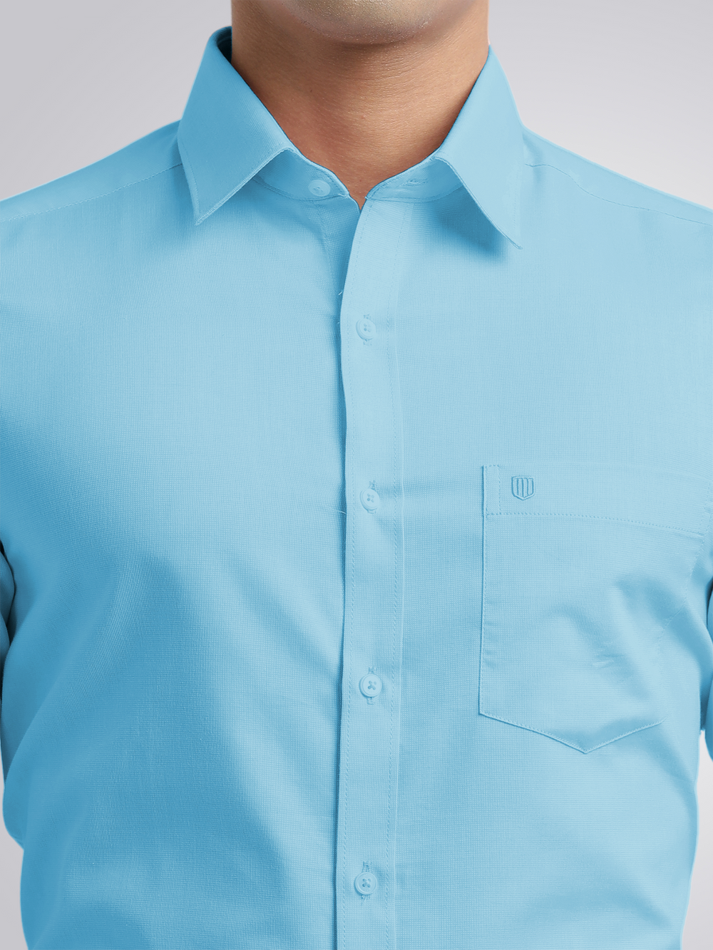 sky blue shirt for men formal