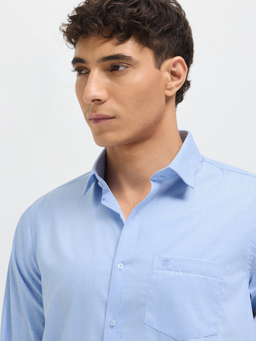 Light Sky Blue Solid Formal Shirt