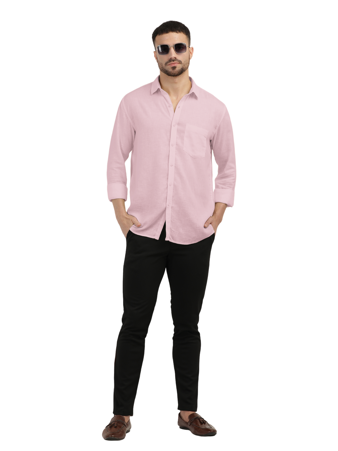 solid casual shirts