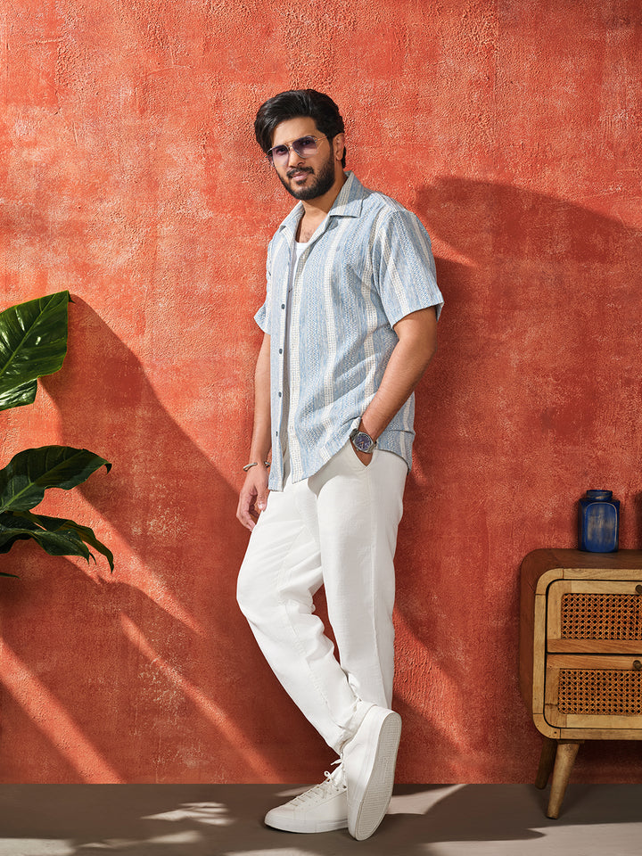 striped casual shirts