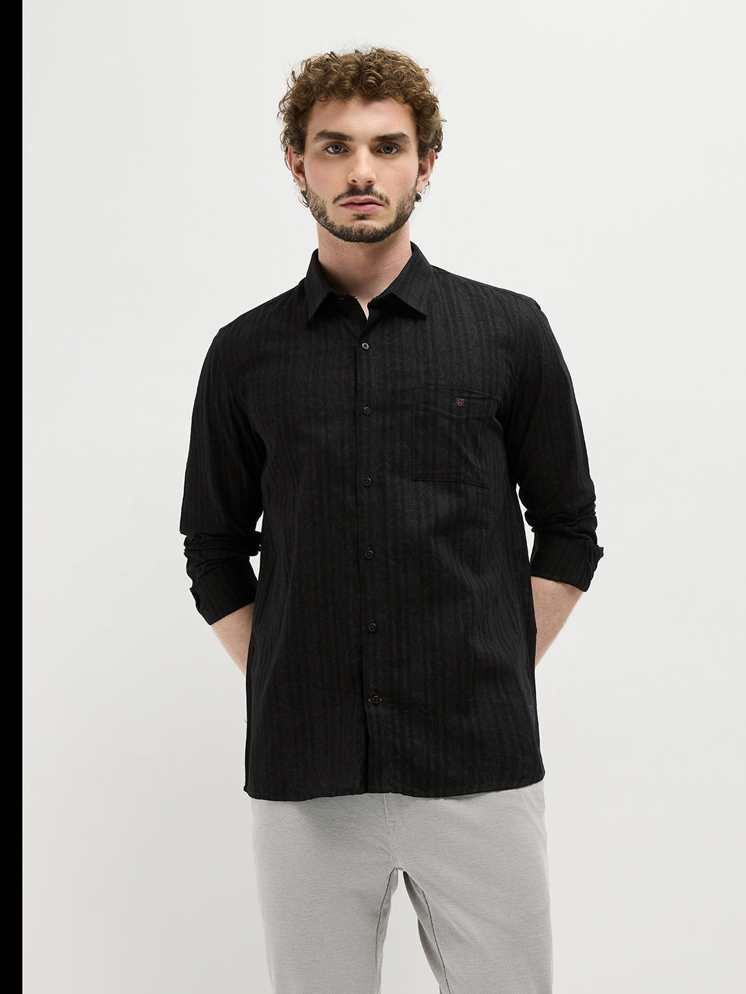 striped casual shirts