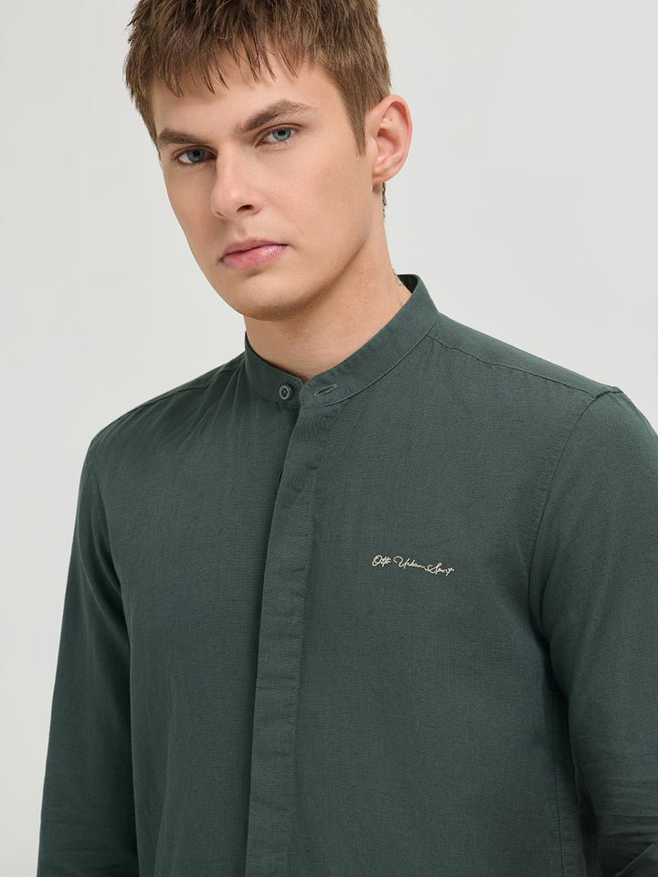 textured casual shirt