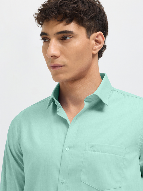 Light Mint Solid Formal Shirt