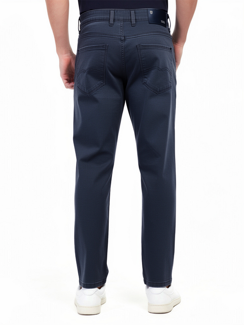 Blue Grey Faded Denim Trousers