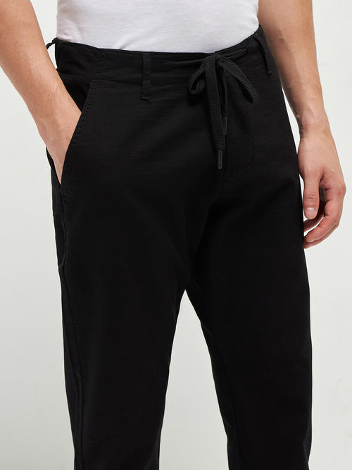 Black Casual Traveler Trouser