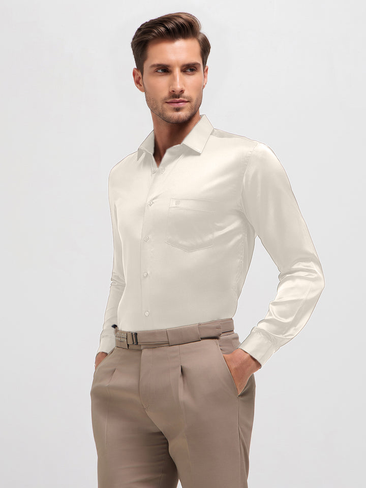 white solid shirt