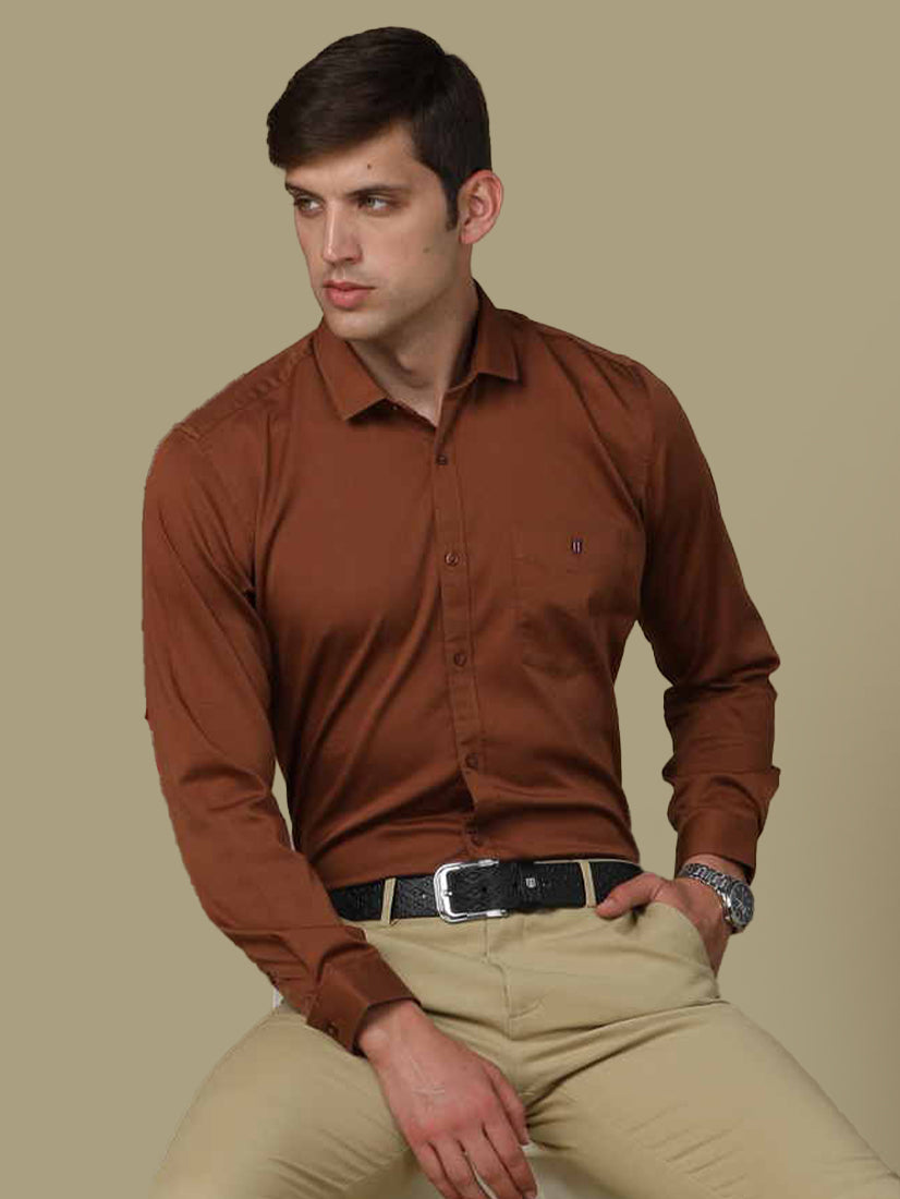 Buy Van Heusen Brown Trousers Online  701956  Van Heusen