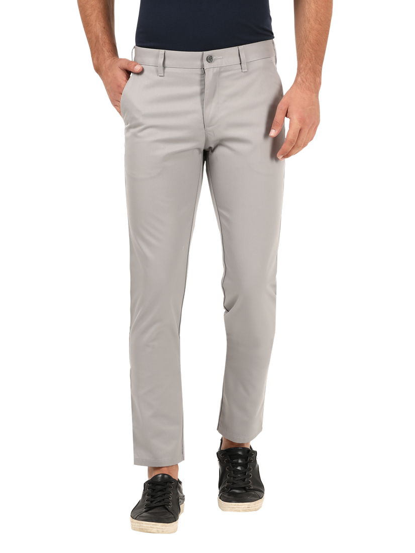 Grey trousers casual discount