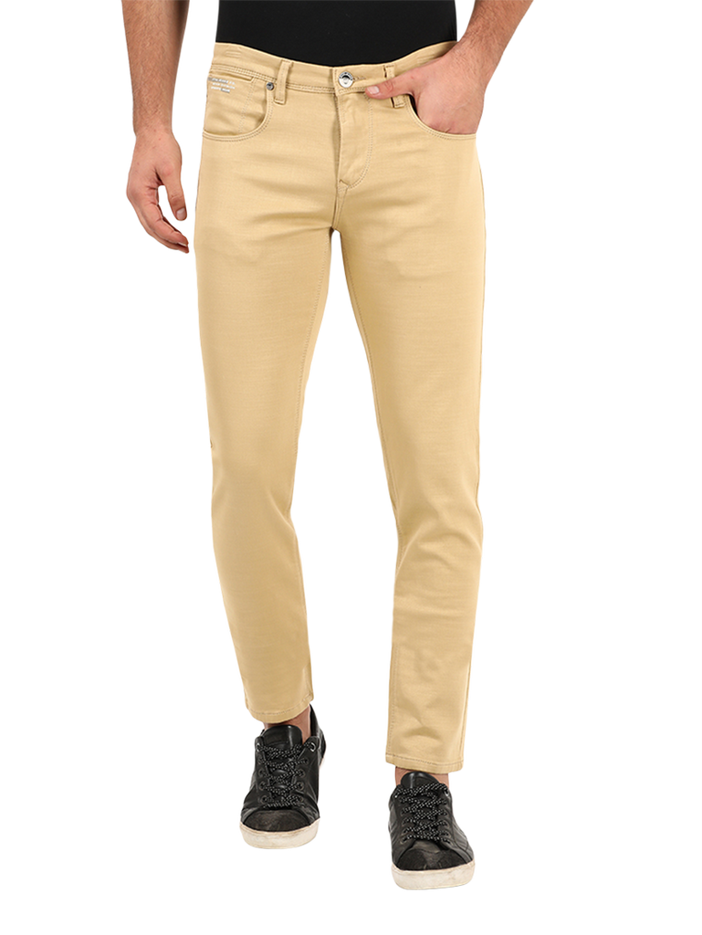 WOMENS DENIM JERSEY TAPERED TROUSERS  UNIQLO IN