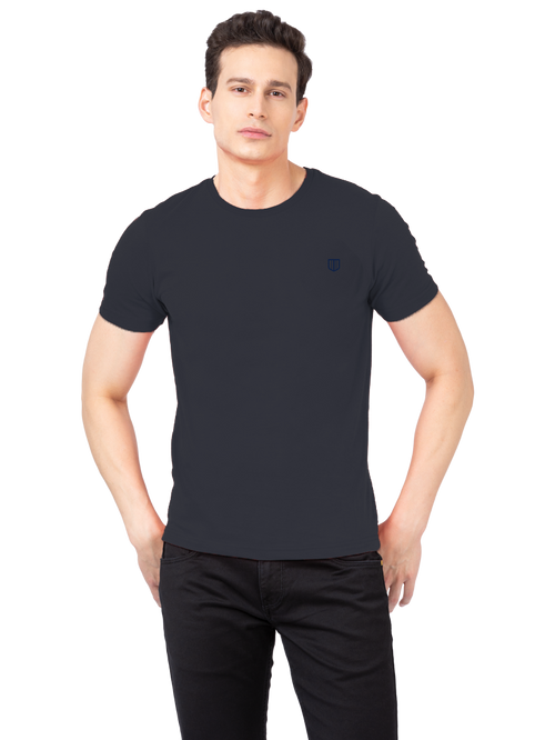 MOTTO CREW NECK T-SHIRT D.GREY
