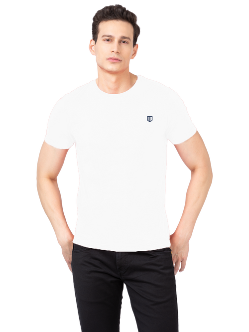 MOTTO T-SHIRT CREW NECK WHITE